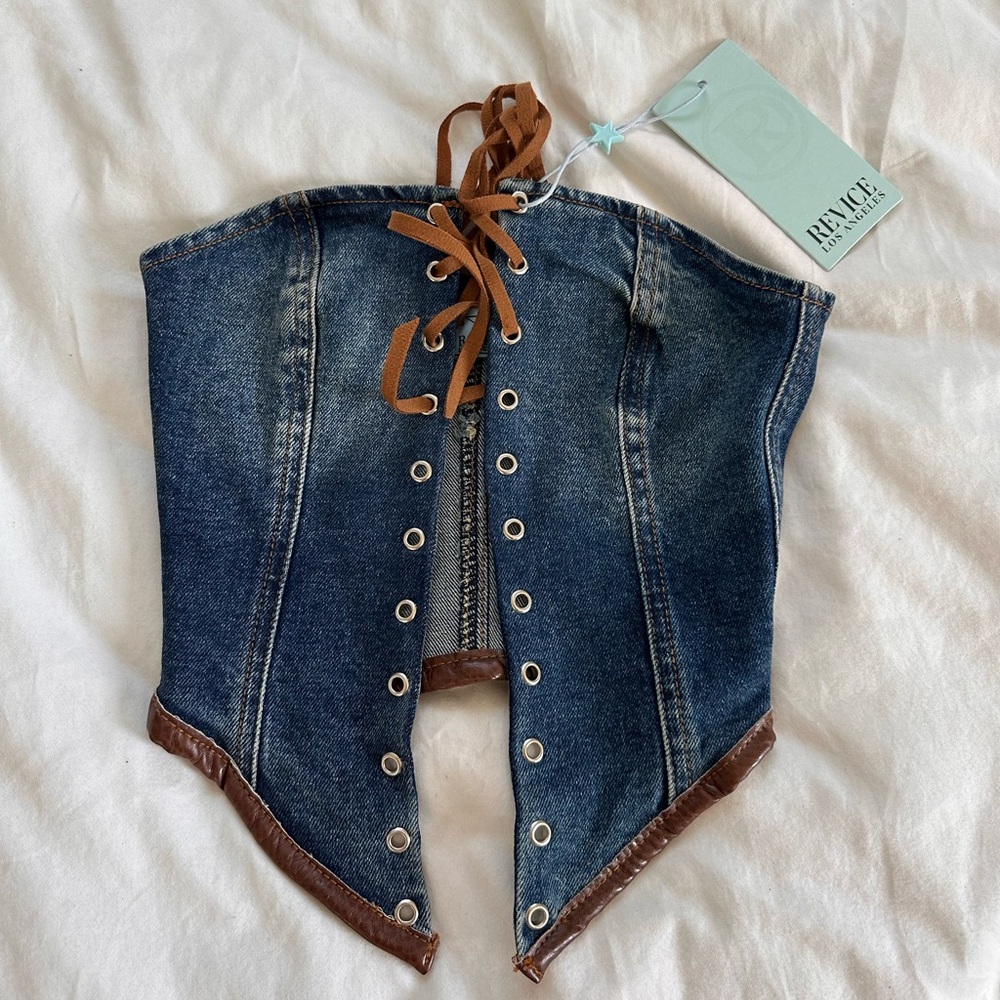 Brand New Denim Corset